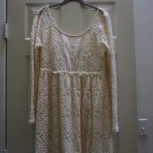 Cream Lace Dress